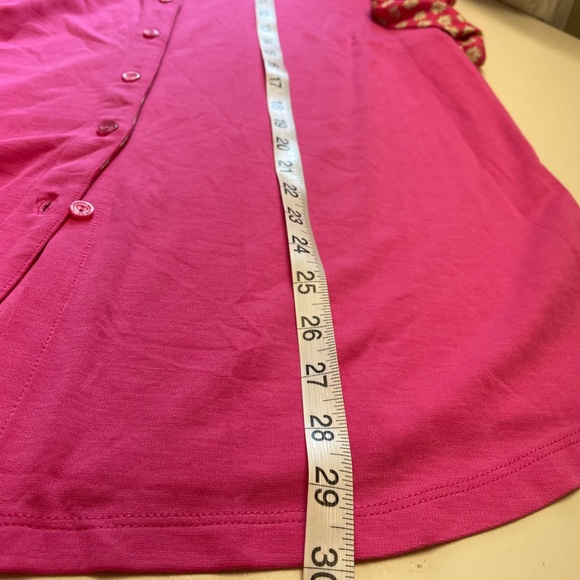 Isaacmizrahilive Womens Polo Short sleeve Blouse Shirt Size L NEW With out tag - Picture 5 of 9